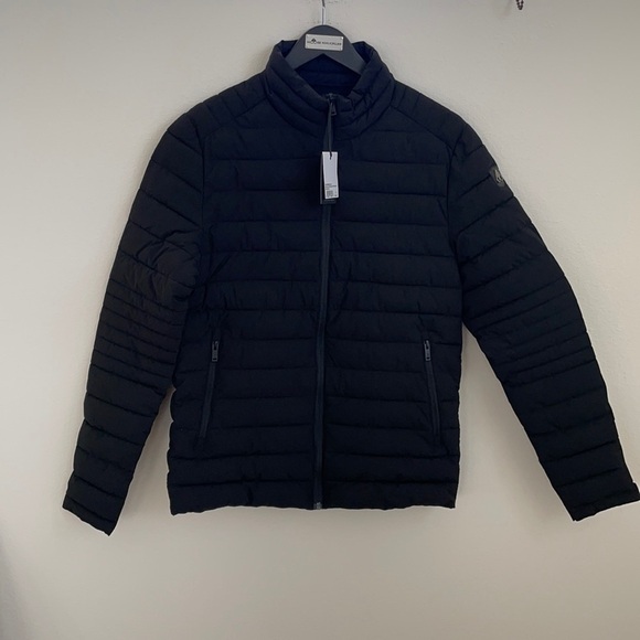 Moose Knuckles Black lightweight down puffer Jacket S NWT - Picture 1 of 8